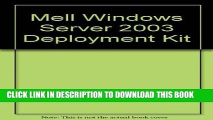 Collection Book MELL Windows Server 2003 Deployment Kit: Microsoft eLearning Library