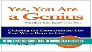 New Book Yes You Are a Genius - Whether You Know it or Not