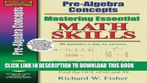 New Book Pre-Algebra Concepts (Mastering Essential Math Skills)