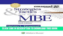 New Book Strategies   Tactics for the MBE (Emanuel Bar Review)