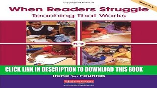 Collection Book When Readers Struggle: Teaching That Works