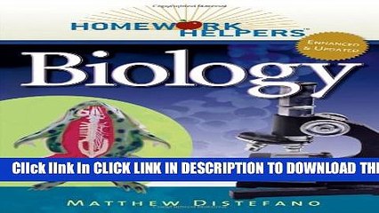 New Book Homework Helpers: Biology (Homework Helpers (Career Press))