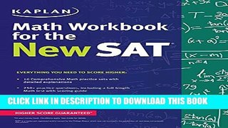 New Book Kaplan Math Workbook for the New SAT (Kaplan Test Prep)
