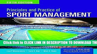 New Book Principles And Practice Of Sport Management