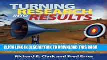 New Book Turning Research Into Results: A Guide to Selecting the Right Performance Solutions