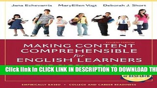 Collection Book Making Content Comprehensible for English Learners: The SIOP Model (4th Edition)