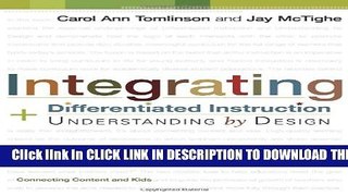 Collection Book Integrating Differentiated Instruction   Understanding by Design: Connecting