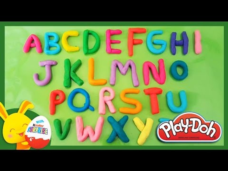Apprendre l'alphabet avec la pâte à modeler Play-Doh - Titounis