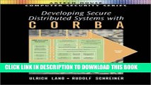 New Book Developing Secure Distributed Systems with CORBA