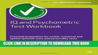 Collection Book IQ and Psychometric Test Workbook: Essential Preparation for Verbal, Numerical and
