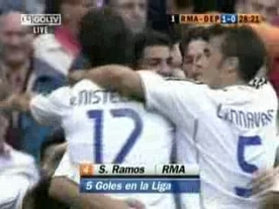 Sergio Ramos [1-0] la corogne