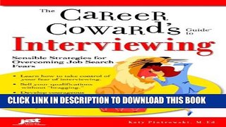 New Book Career Coward s Guide To Interviewing