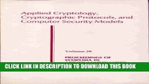 Collection Book Applied Cryptology, Cryptographic Protocols, and Computer Security Models