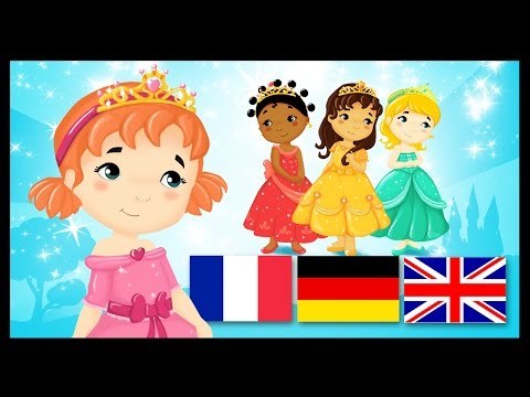 Les petites princesses en français, anglais et allemand - Comptine titounis