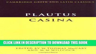 [PDF] Plautus: Casina (Cambridge Greek and Latin Classics) (English and Latin Edition) Full Online