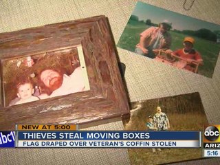 Thieves steal moving boxes