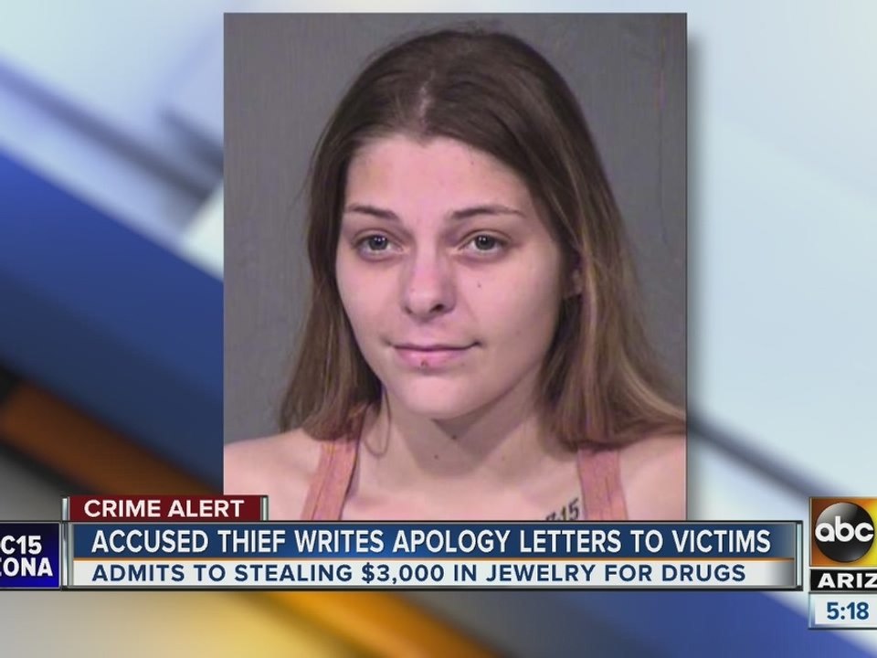 Accused thief writes apology letters to victims
