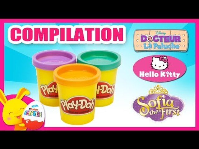 Pâte à modeler Play-Doh en français - Docteur La Peluche, Hello Kitty, Princesse Sofia - Titounis