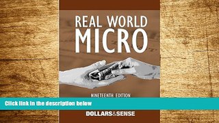 Full [PDF] Downlaod  Real World Micro: A Microeconomics Reader from Dollars   Sense, 19th