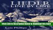 [Best] Lieder Line by Line: and Word for Word Free Books