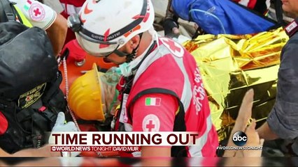Strong Aftershocks Hamper Rescue Efforts in Italy - YouTube