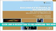 New Book Biomaterials Science: An Introduction to Materials in Medicine