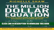 [PDF] The Million Dollar Equation: How to build a million dollar business in 3 years or less