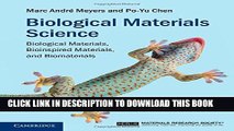 New Book Biological Materials Science: Biological Materials, Bioinspired Materials, and Biomaterials