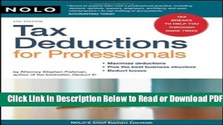 [Get] Tax Deductions for Professionals Popular New