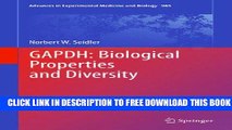 New Book GAPDH: Biological Properties and Diversity