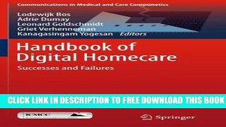New Book Handbook of Digital Homecare: Successes and Failures