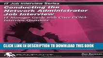 [PDF] Conducting the Network Administrator Job Interview: IT Manager Guide with Cisco CCNA