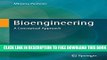 New Book Bioengineering: A Conceptual Approach