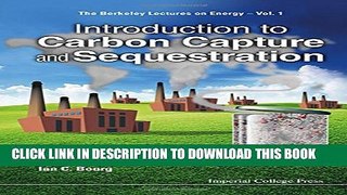 New Book Introduction to Carbon Capture and Sequestration (Berkeley Lectures on Energy)