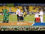 Men's club  throw F32 | Victory Ceremony |  2015 IPC Athletics World Championships Doha