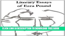 [PDF] Literary Essays of Ezra Pound Popular Colection