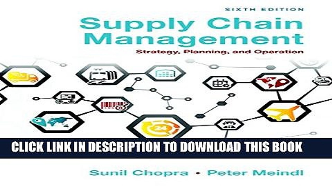 [PDF] Supply Chain Management: Strategy, Planning, and Operation (6th Edition) Full Collection