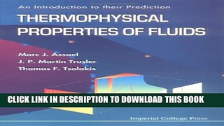 New Book Thermophysical Properties of Fluids: An Introduction to Their Prediction