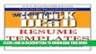 [PDF] Knock  em Dead Resume Templates: Plus 110 Resume Templates, the Knowledge   Tools to Build a