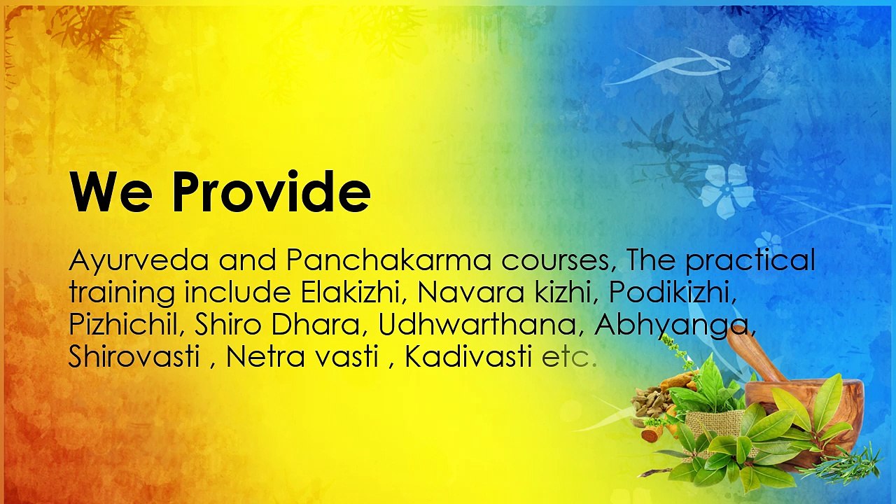 Best Ayurveda Schools in Kerala | School of Ayurveda and Panchakarma