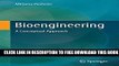New Book Bioengineering: A Conceptual Approach (Food Engineering Series)