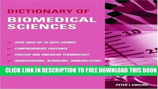 New Book Dictionary of Biomedical Science