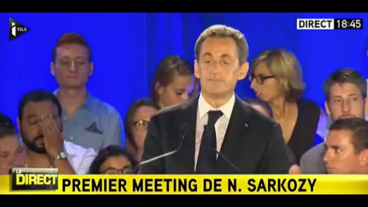 Nicolas Sarkozy tient son 1er meeting de campagne à Châteaurenard