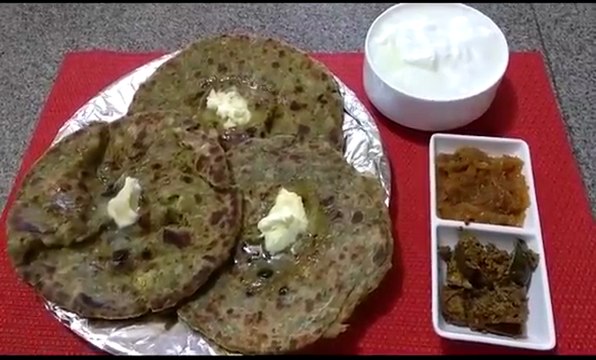 Simi's Home Kitchen 71 Palak Ke Parathe (Spinach Parathas)