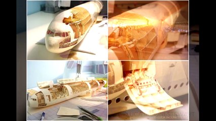 Scale Model of Boeing 777 Built Entirely