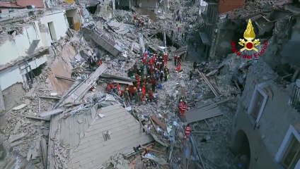 Un drone filme les terribles dégâts du séisme à Amatrice