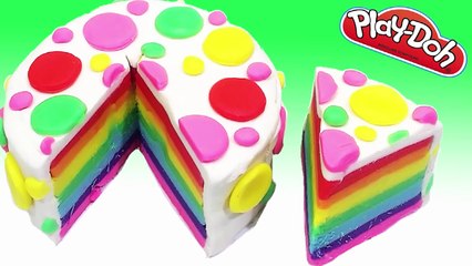 PEPPA PIG Español TOYS!- PLAy Doh Make rainbow cake cream playset frozen