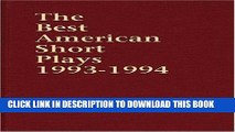 Collection Book The Best American Short Plays 1993-1994