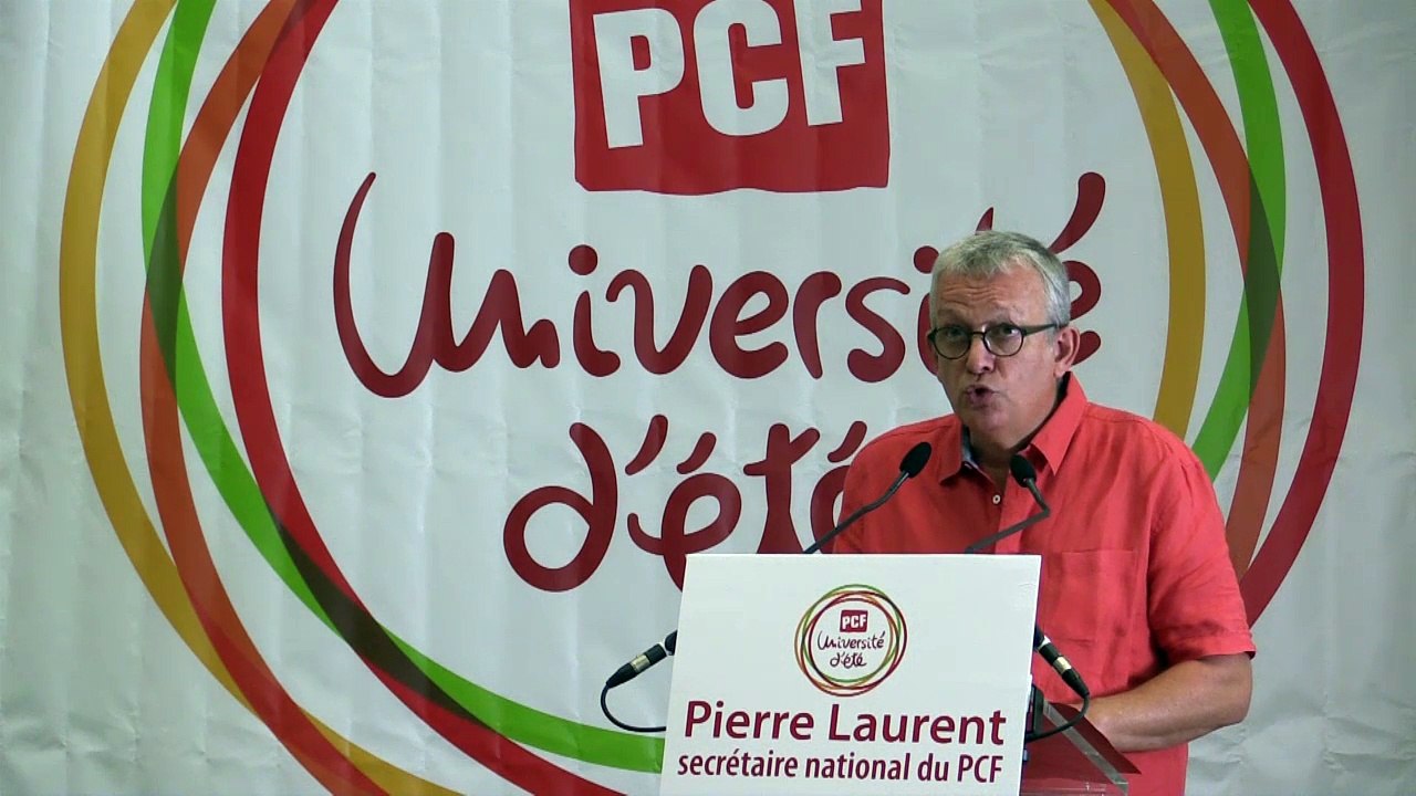 Université d'été des communistes - Discours de Pierre Laurent