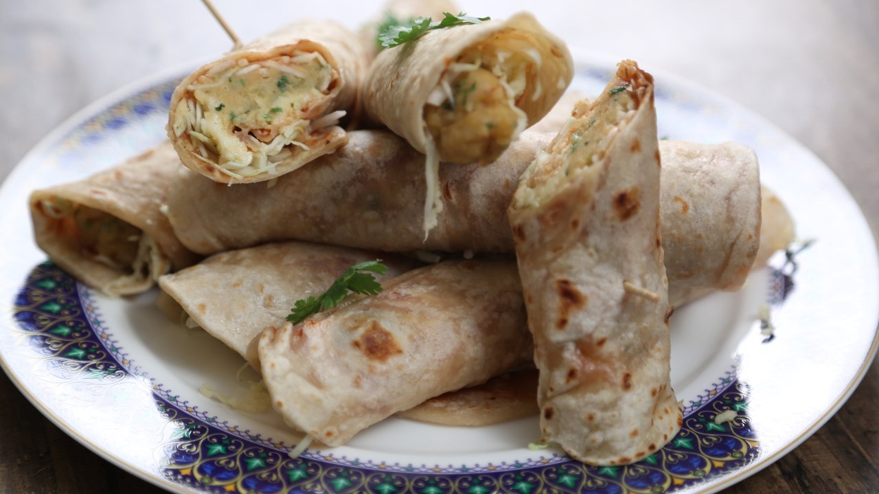 Veg Frankie | Homemade Frankie Recipe | The Bombay Chef - Varun Inamdar